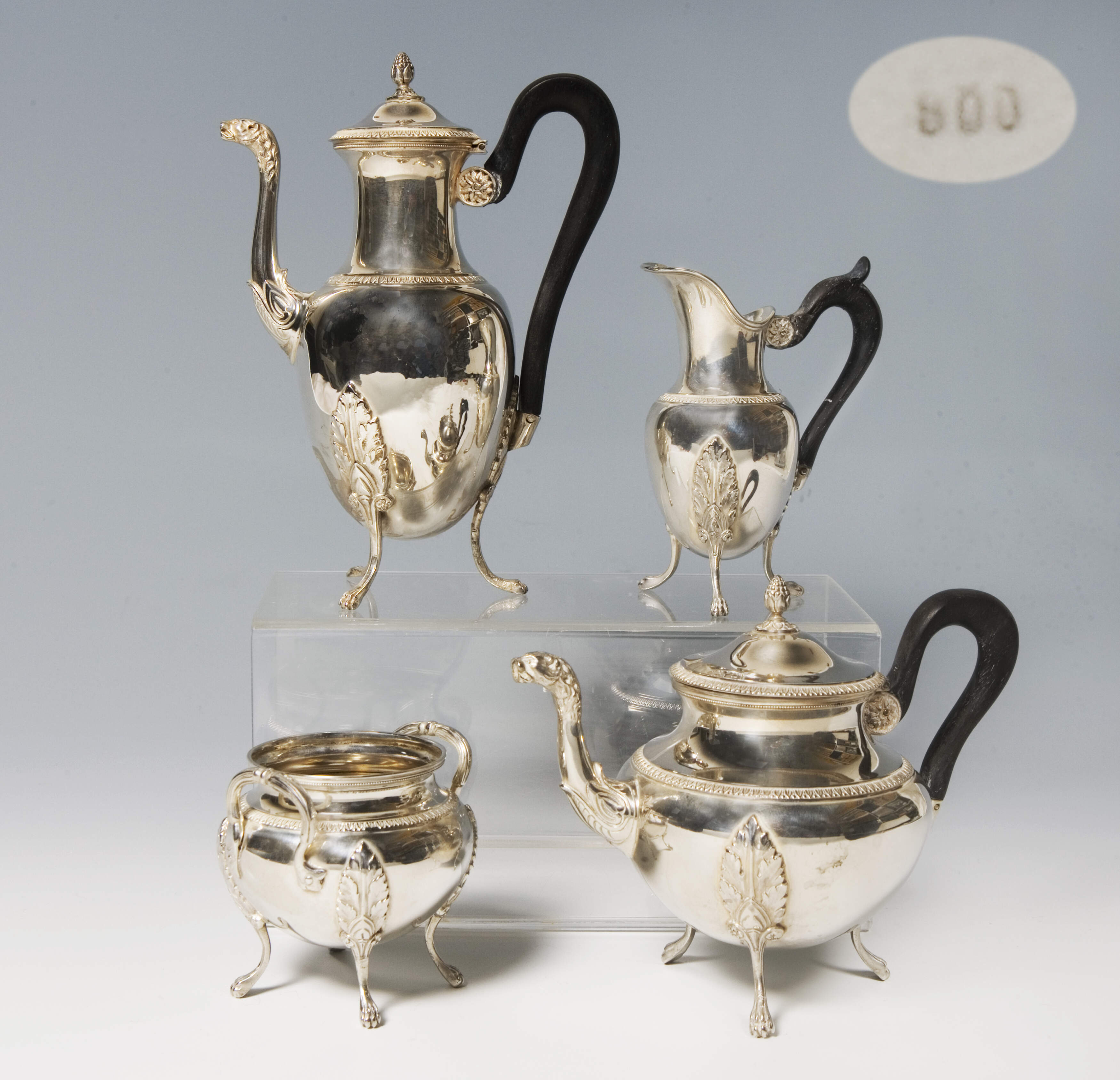 4-teiliges Silber-Service im Louis-seize-Stil