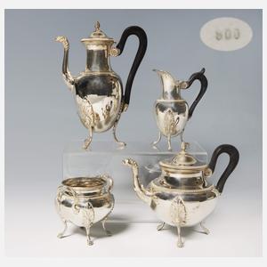 4-teiliges Silber-Service im Louis-seize-Stil