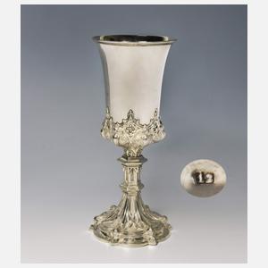 Neogotik-Silber-Pokal, 1870 datiert