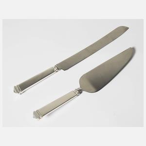 Tortenmesser, Tortenheber im Etui, Tiffany & Co.