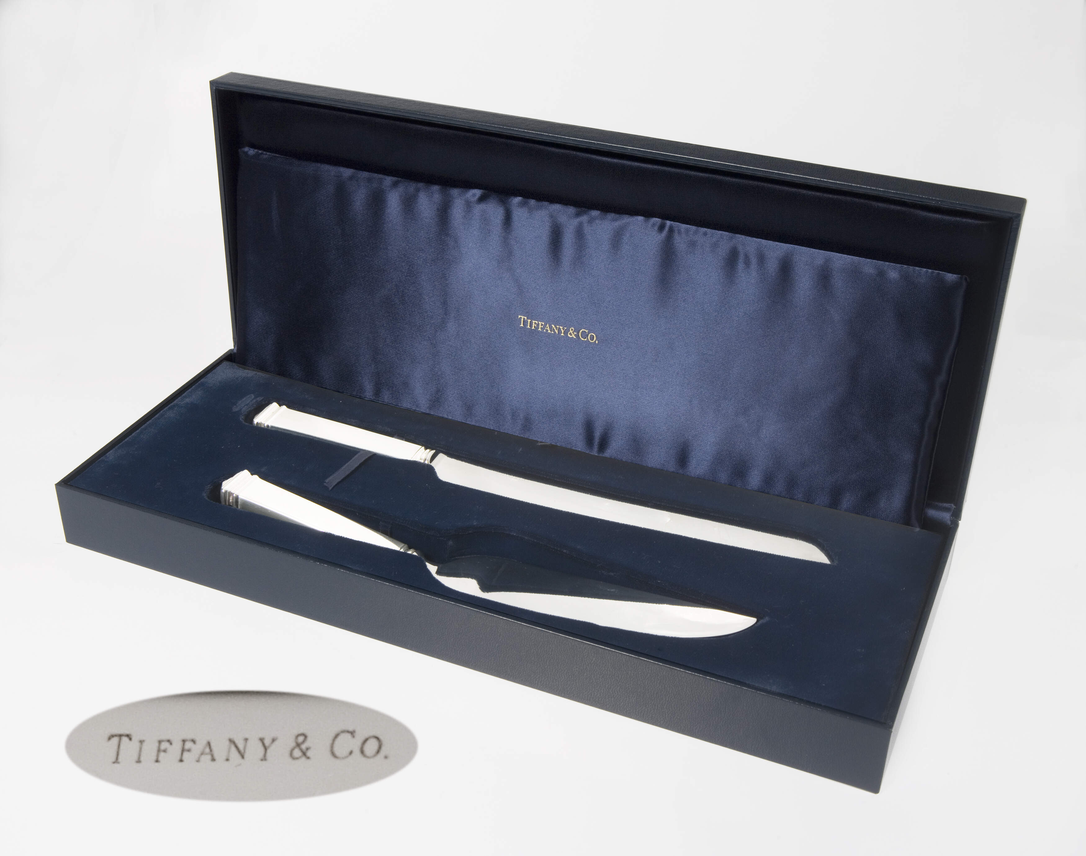 Tortenmesser, Tortenheber im Etui, Tiffany & Co.