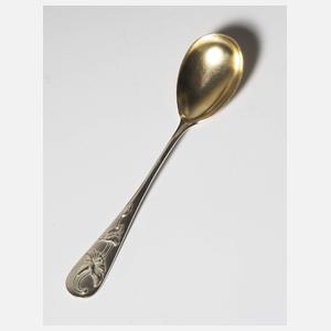 Jugendstil-Dessertbesteck im Etui