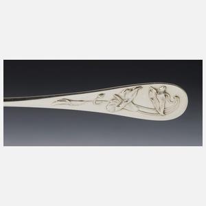 Jugendstil-Dessertbesteck im Etui