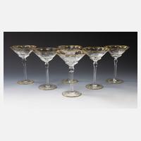 6 Champagnerschalen, Ludwig Moser & Söhne, Karlsbad111