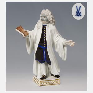 Meissen, "Advokato" aus der Commedia dell'arte
