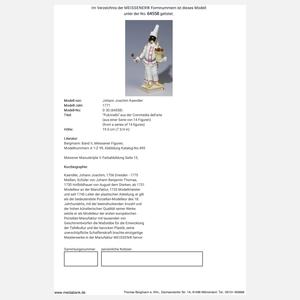 Meissen, "Pulcinello" aus der Commedia dell'arte