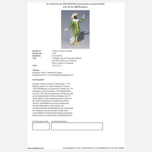 Meissen, "Tartaglia" aus der Commedia dell'arte