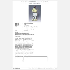 Meissen, "Gondoliere" aus der Commedia dell'arte