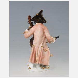 Meissen, Figur der Affenkapelle "Bassgeiger"