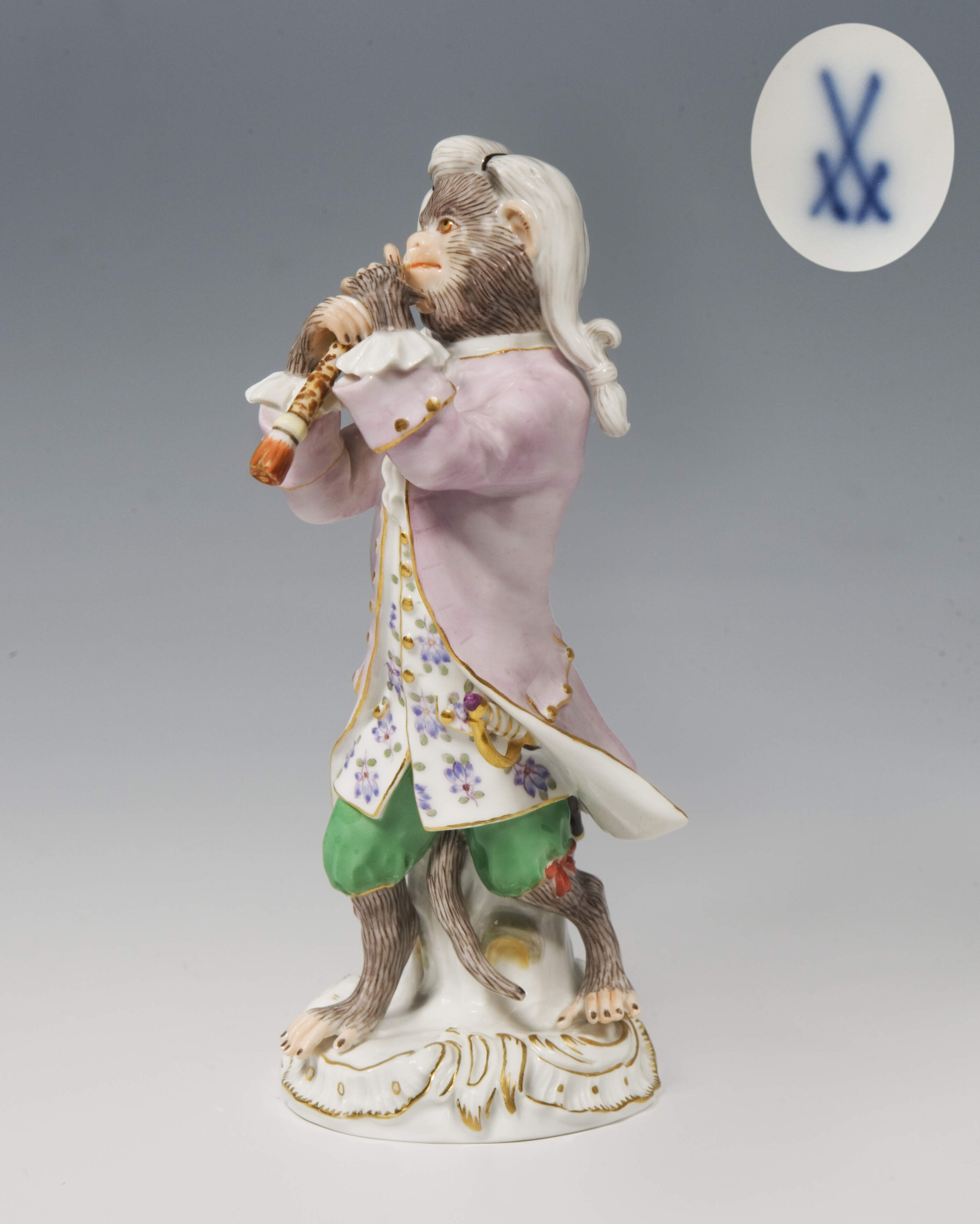 Meissen, Figur der Affenkapelle "Klarinettist"