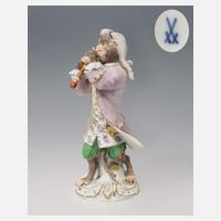 Meissen, Figur der Affenkapelle "Klarinettist"111