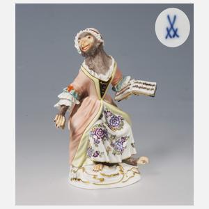 Meissen, Figur der Affenkapelle "Sängerin"
