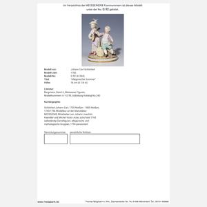 Meissen, Figurengruppe "Allegorie-Der Sommer"