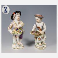 Meissen, Paar Gärtnerkinder mit Korb111