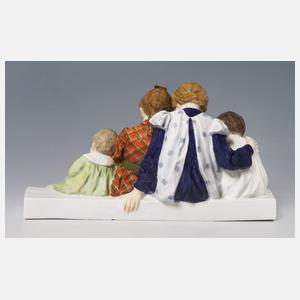 Meissen, Jugendstil-Figurengruppe "Kinder mit Puppe"
