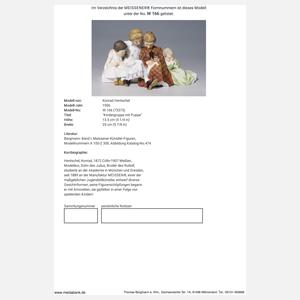 Meissen, Jugendstil-Figurengruppe "Kinder mit Puppe"