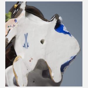 Meissen, Jugendstil-Figur "Mädchen mit Puppenwagen"