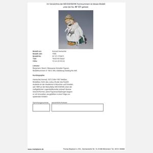 Meissen, Jugendstil-Figur "Kind mit Katze"