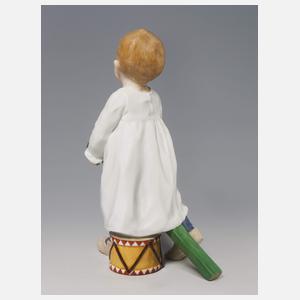 Meissen, Jugendstil-Figur "Kind mit Stecken und Trommel"