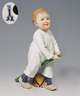 Meissen, Jugendstil-Figur "Kind mit Stecken und Trommel"