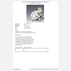 Meissen, Jugendstil-Figur "Kind mit Puppe"