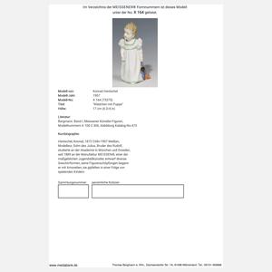 Meissen, Jugendstil-Figur "Kind mit Puppe"