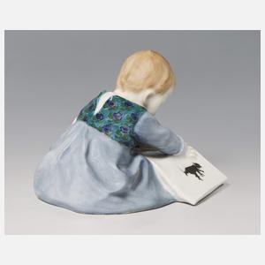 Meissen, Jugendstil-Figur "Kind mit Bilderbuch"