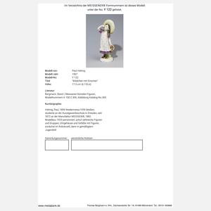 Meissen, Jugendstil-Figur "Mädchen mit Kirschen"