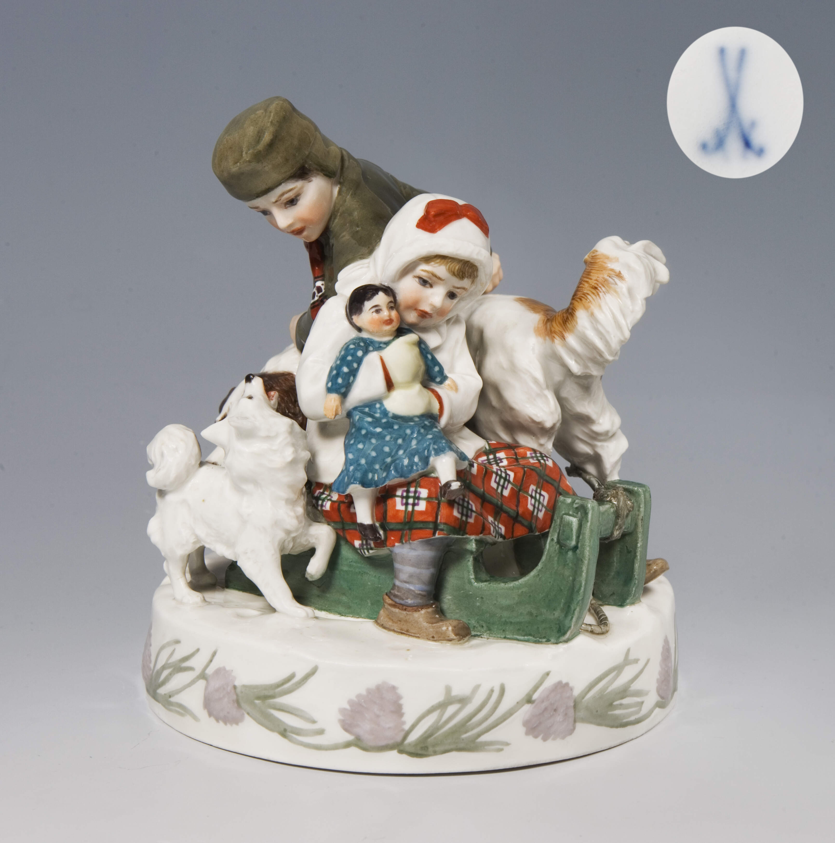 Meissen, Jugendstil-Kindergruppe "Allegorie-Der Winter"