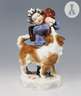 Meissen, Jugendstil-Figur "Knabe mit Hund"