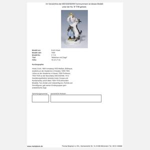 Meissen, Jugendstil-Figur "Mädchen mit Ziege"