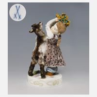 Meissen, Jugendstil-Figur "Mädchen mit Ziege"111