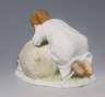 Meissen, Jugendstil-Figur "Kind mit Kaninchen"