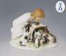 Meissen, Jugendstil-Figur "Kind mit Kaninchen"