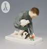 Meissen, Jugendstil-Figur "Knabe mit Kaninchen"