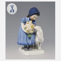 Meissen, Jugendstil-Figur "Mädchen mit Schaf"111