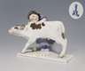 Meissen, Jugendstil-Figur "Mädchen mit Kalb"