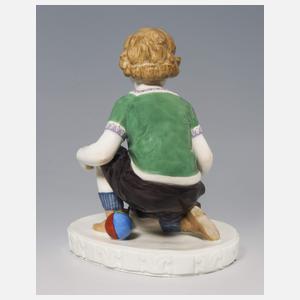 Meissen, Jugendstil-Figur "Kind mit Lokomotive"