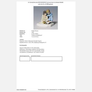 Meissen, Jugendstil-Figurengruppe "Kinder mit Bilderbuch"