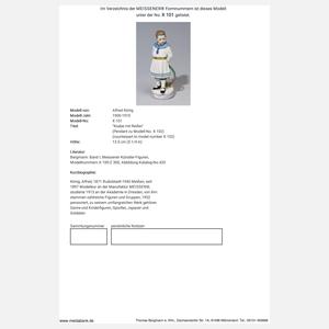 Meissen, Jugendstil-Figur "Knabe mit Reifen"