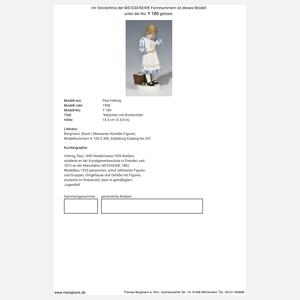 Meissen, Jugendstil-Figur "Mädchen mit Bonbontüte"
