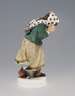 Meissen, Jugendstil-Figur "Mädchen, (Schneebälle) abwehrend"