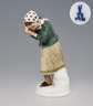 Meissen, Jugendstil-Figur "Mädchen, (Schneebälle) abwehrend"