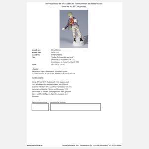 Meissen, Jugendstil-Figur "Knabe, Schneebälle werfend"