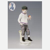 Meissen, Jugendstil-Figur "Knabe mit Apfelkorb"111