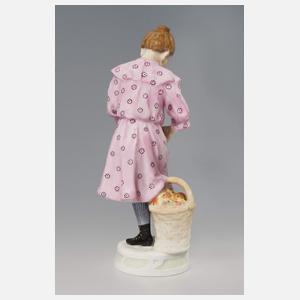 Meissen, Jugendstil-Figur "Mädchen mit Apfelkorb"