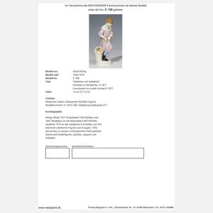 Meissen, Jugendstil-Figur "Mädchen mit Apfelkorb"