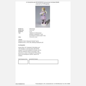 Meissen, Jugendstil-Figur "Mädchen mit Weintrauben"