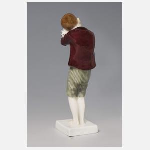 Meissen, Jugendstil-Figur "Knabe mit Katze"