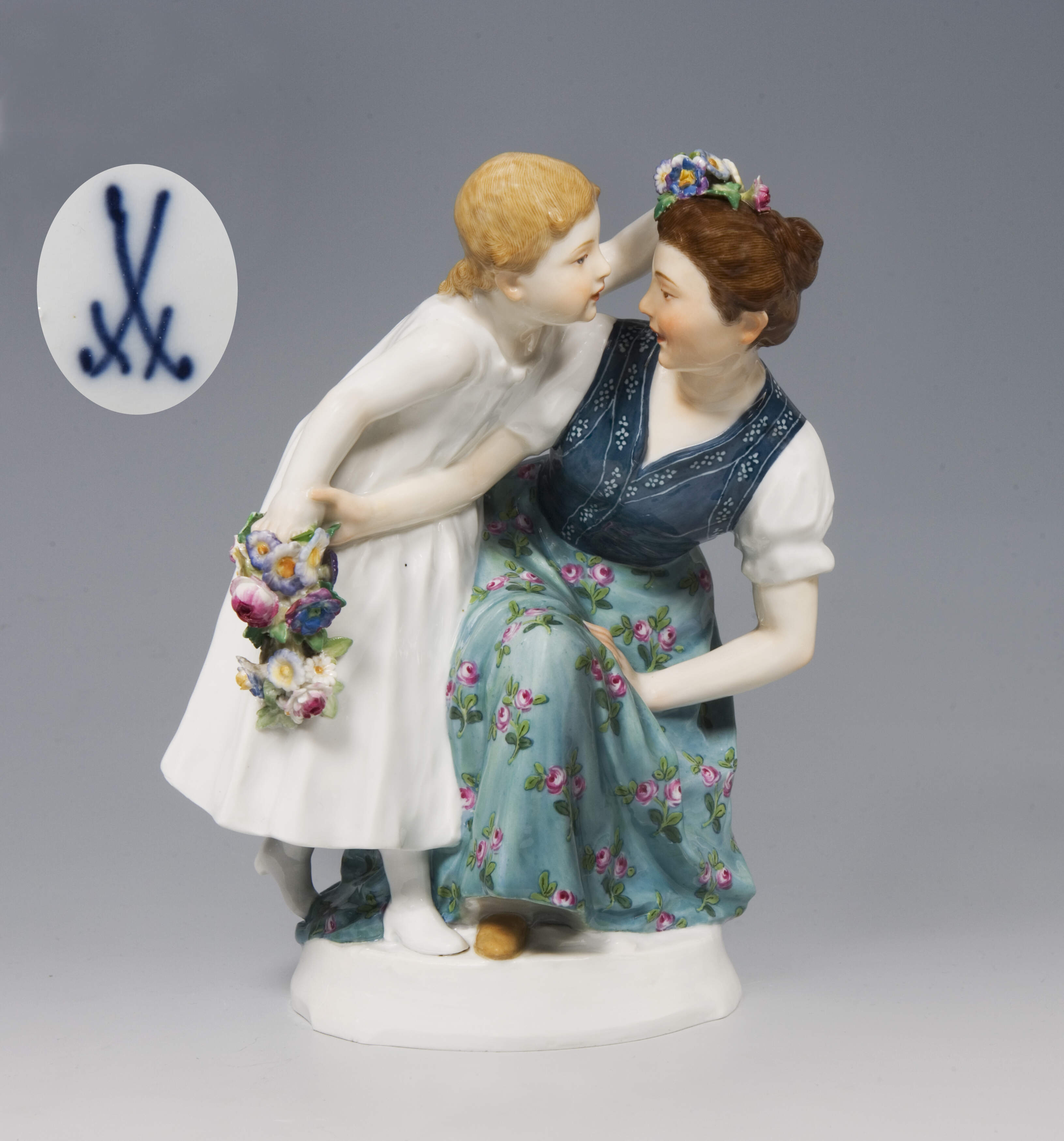 Meissen, Jugendstil-Figurengruppe "Geschwister"